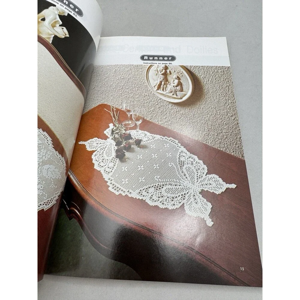 The Elegance of Crochet Lace Kimi Honda Ondori English 1985 Pattern Book Vtg